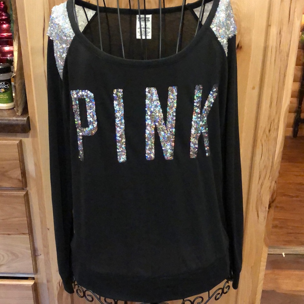 Victoria Secret Pink Collection Sequin Shirt